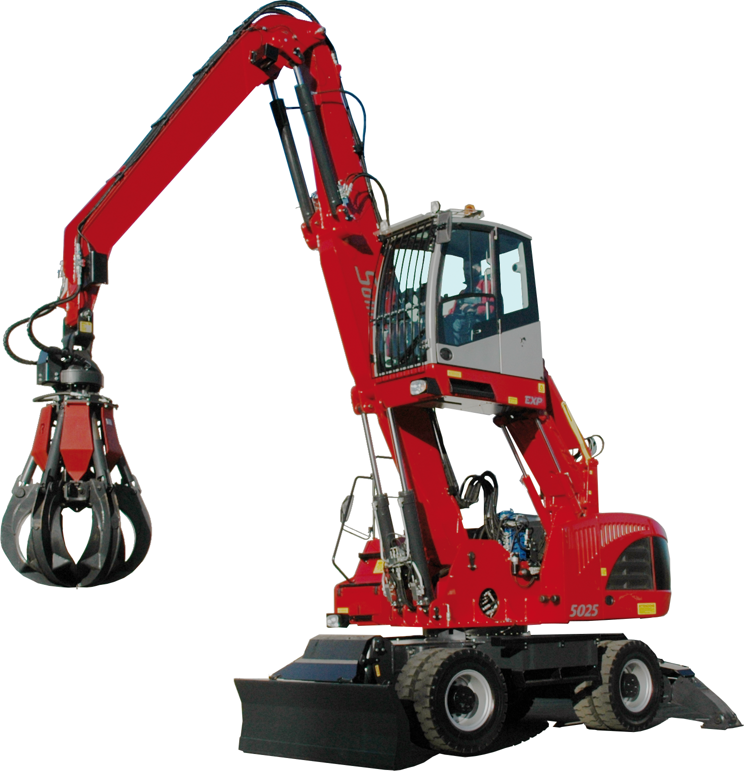 Pelle de manutention sur pneus 5025