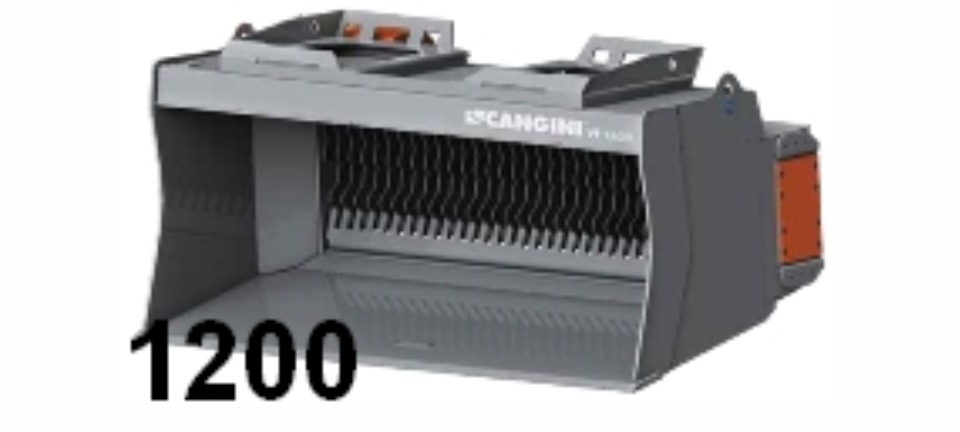 pelle avec godet cribleur